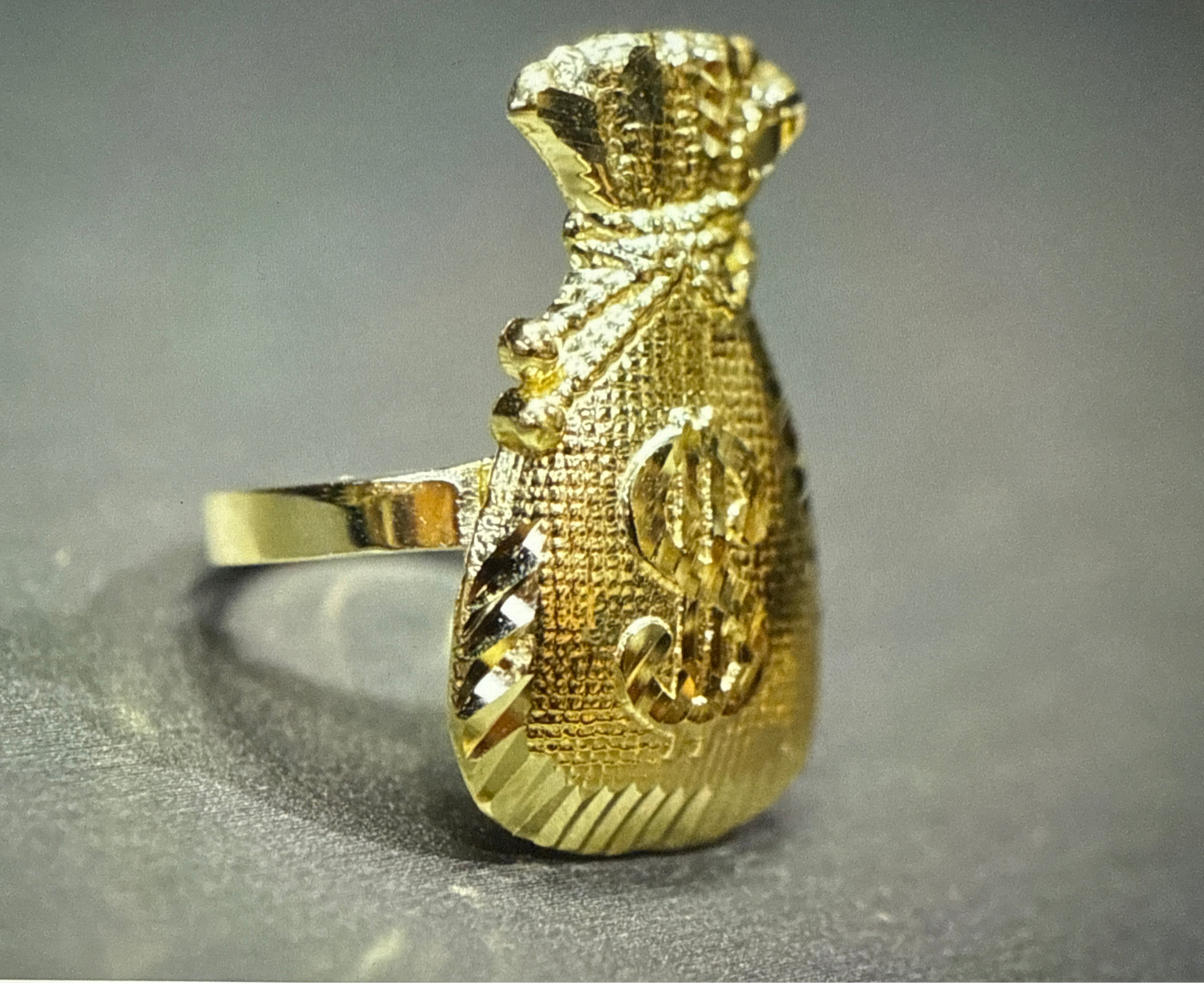 10K Moneybag Ring