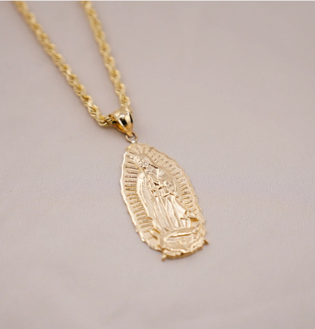 14k Virgin Mary Chain Set