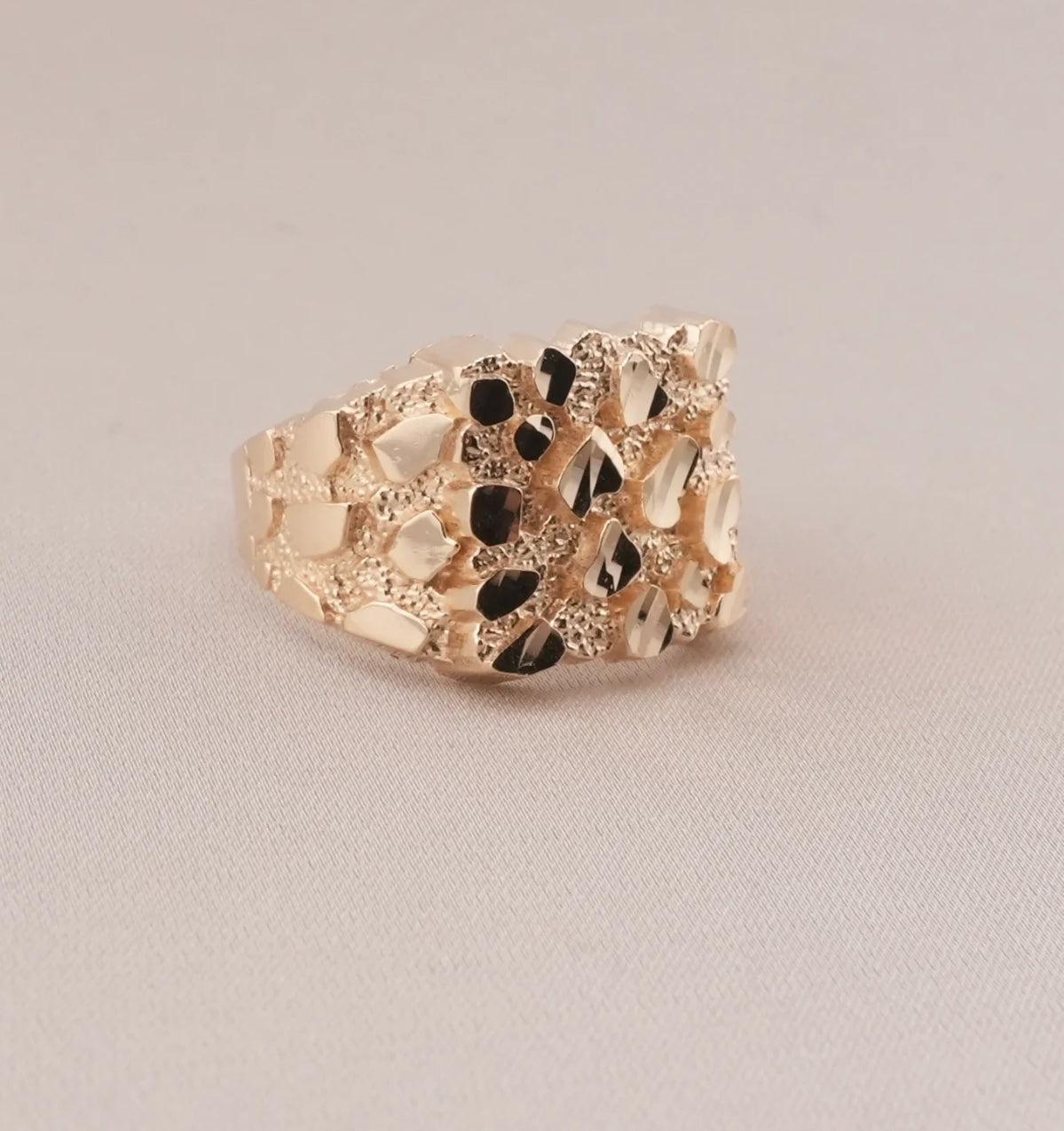 10k Big Nugget Ring