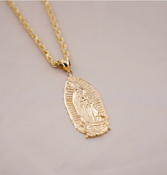 14k Virgin Mary Chain Set